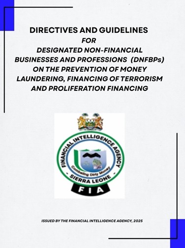 DIRECTIVES AND GUIDELINES FOR DFPB'S